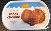 Mörk choklad gräddglass