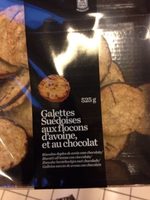 Galettes Suédoises aux Flocons d'Avoine et au Chocolat
