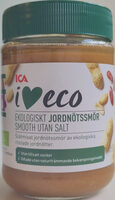 Ekologiskt jordnötssmör, smooth utan salt