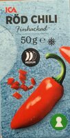 Röd chili finhackad
