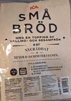 Småbröd m topping