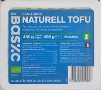 Ekologisk naturell tofu
