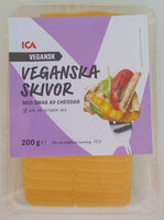 Veganska skivor med smak av cheddar