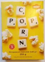 Micropopcorn med smör