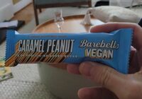Vegan caramel peanut protein bar