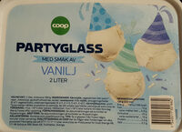 Partyglass med smak av vanilj