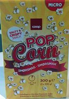 Pop corn smørsmak