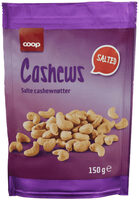 Salte cashewnøtter