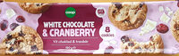 White chocolate and cranberry