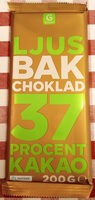 Garant Ljus bakchoklad 37 % kakao
