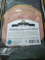 Julskinka griljerad och skivad
