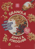 Granola äpple & jordgubb