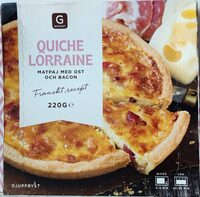 Quiche Lorraine - Matpaj med ost och bacon