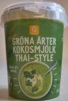 Gröna ärter kokosmjölk thai-style