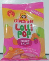 Lollipop Frukt Skum