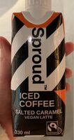 Iced salted caramel coffee