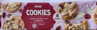 Cookies - White chocolate and cranberries