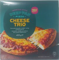 American Style Deep Pan Pizza Cheese Trio