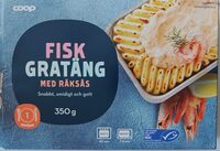 Fiskgratäng med räksås