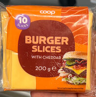 Burger Slices With Cheddar