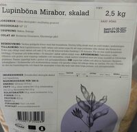 Lupinböna Mirabor, skalad