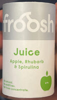 Eple, rabarbra og spirulina juice