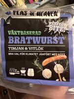 Växtbaserad Bratwurst