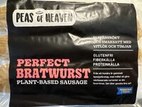 Bratwurst plant-based sausage