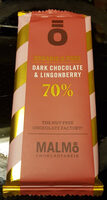Organic & Pure Dark chocolate and lingonberry