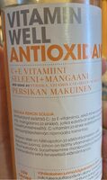 Antioxidant vitamiinivesi, persikka
