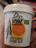 Raw food ice cream creme caramel coconut bliss