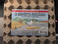 30 närvärpta premiärägg
