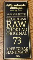 Ekologisk Raw Choklad Original 73