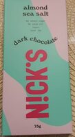Nick's chocolat noir aux amandes et sel de mer