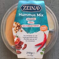 Zeina's Hummus Mix: Original / Chili / Soltorkad tomat