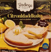Citronkladdkaka med vit choklad