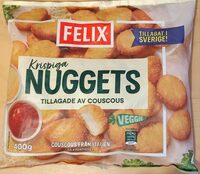 Krispiga Nuggets tillagade av couscous