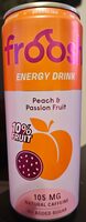 Peach & Passion fruit energy drink