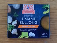 Organic umami bouillon cubes