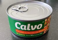 Atún en trocitos con vegetales