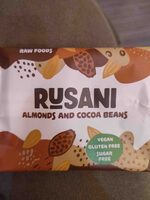 Almonds and cocoa beans