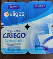 Yogur estilo griego azucarado