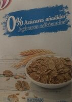 Copos de trigo integral y arroz 0%