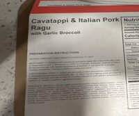 Cavatappi & Italian Pork Ragu with Garlic Broccoli