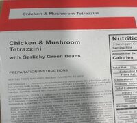 Chicken & mushroom Tetrazzini