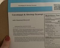 Cavatappi & shrimp scampi