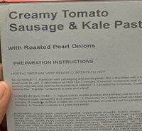 Creamy tomate sausage & Kale pasta