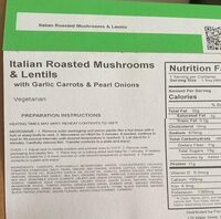 Italian roasted mushroom & lentils