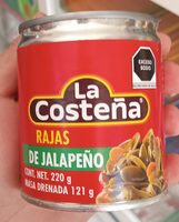 Rajas de jalapeño en escabeche