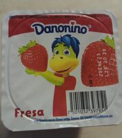 Queso petit suisse Danonino sabor fresa